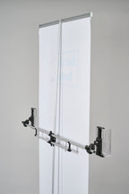 Roll-Up Butler Premium Set with 2 DIN-Long Acrylic Brochure Boxes