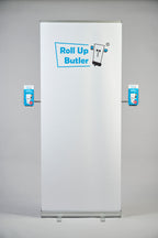 Roll-Up Butler Premium Set with 2 DIN-Long Acrylic Brochure Boxes
