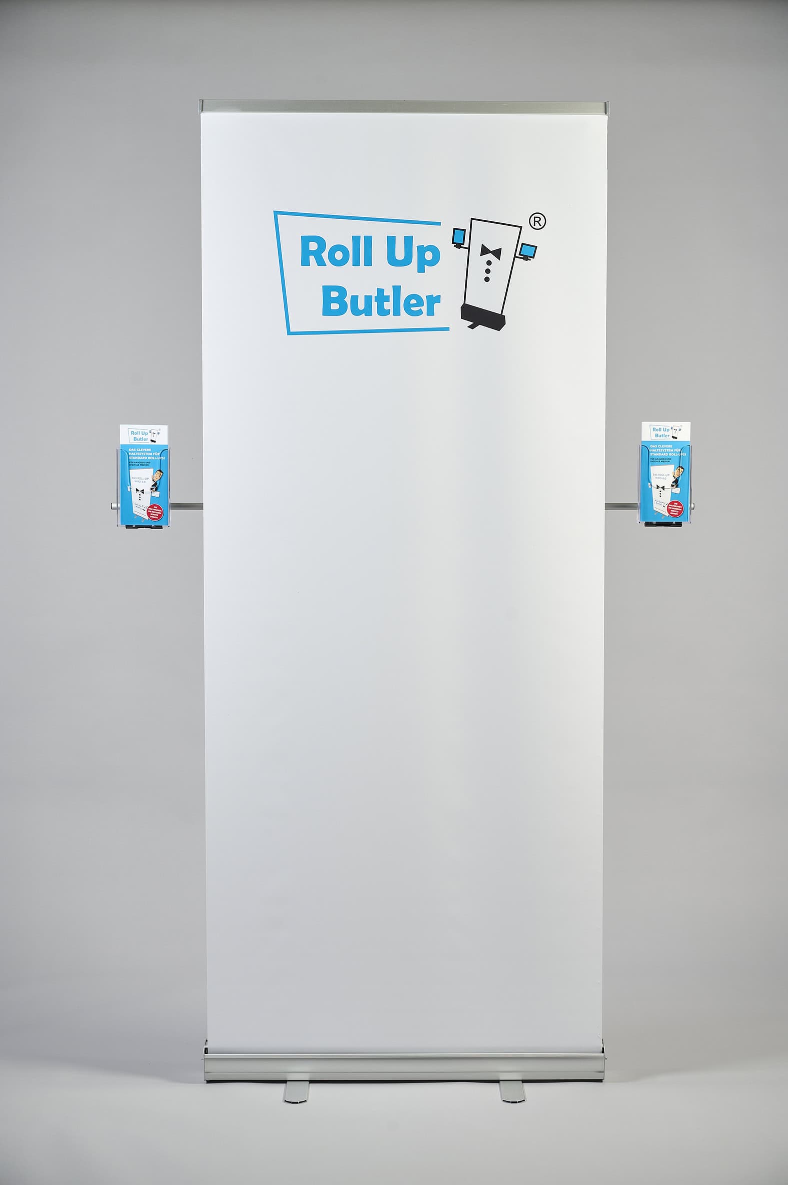 Vorteile der neuen Flyerhalter und Prospekthalter direkt an Roll up und Beachflag